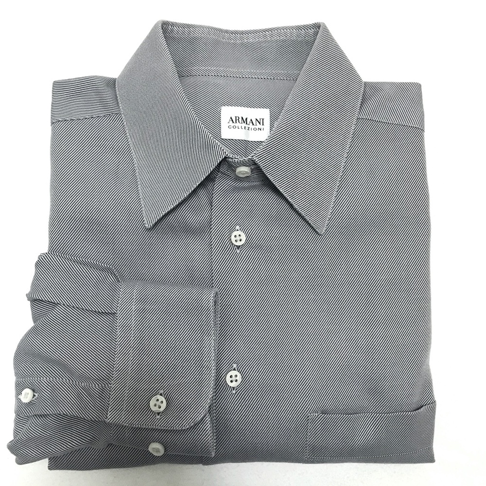Armani Collezioni Gray Shirt - 15.5 / 39